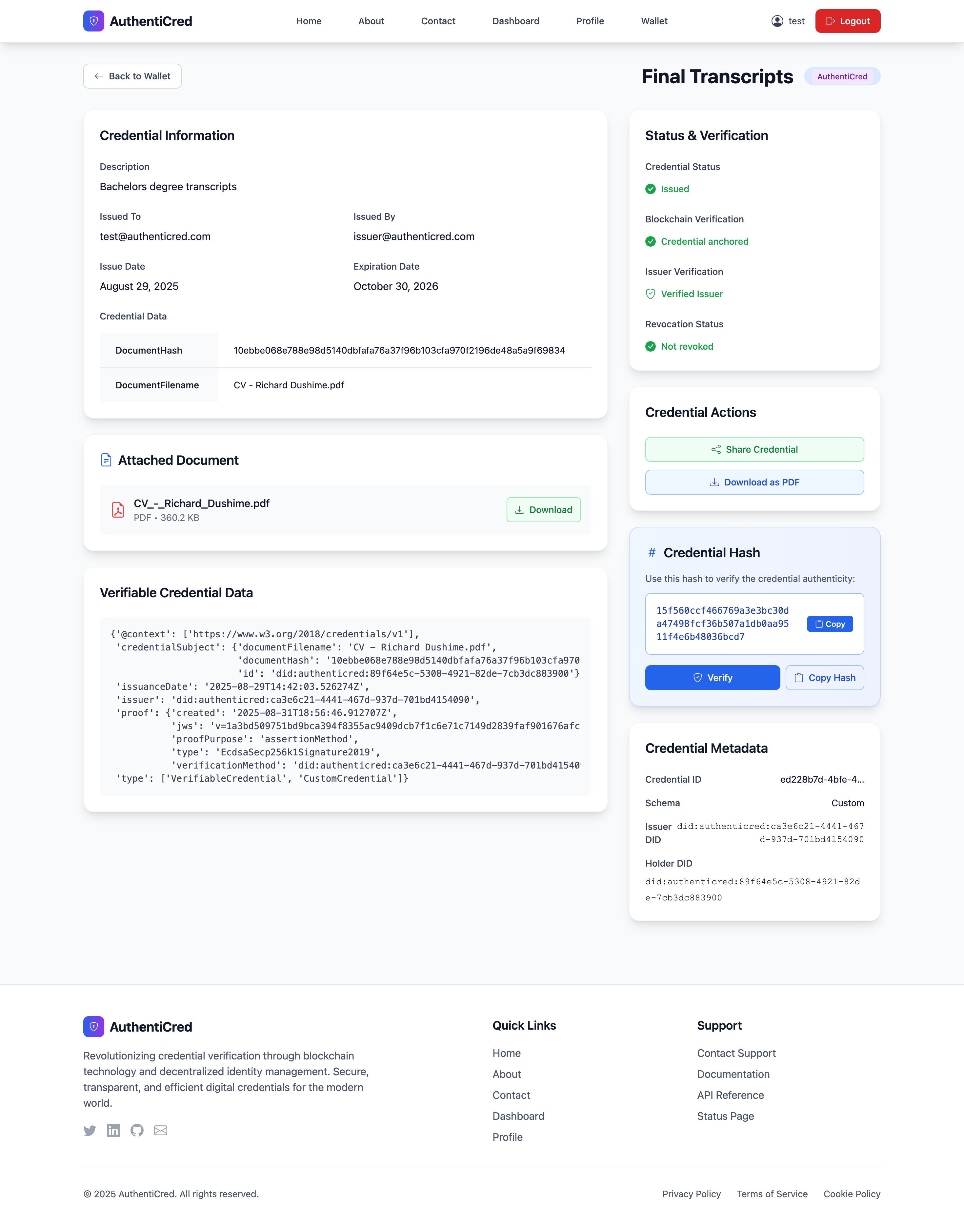Credential Management